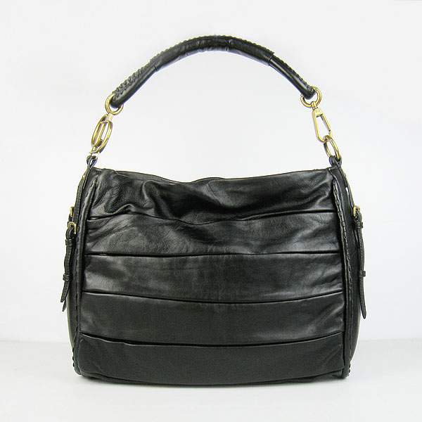 Christian Dior 1883 Lambskin Shoulder Bag-Black